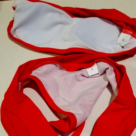 Aurelle - Bikini, Size - Small, Color - Red - Picture 2 of 4
